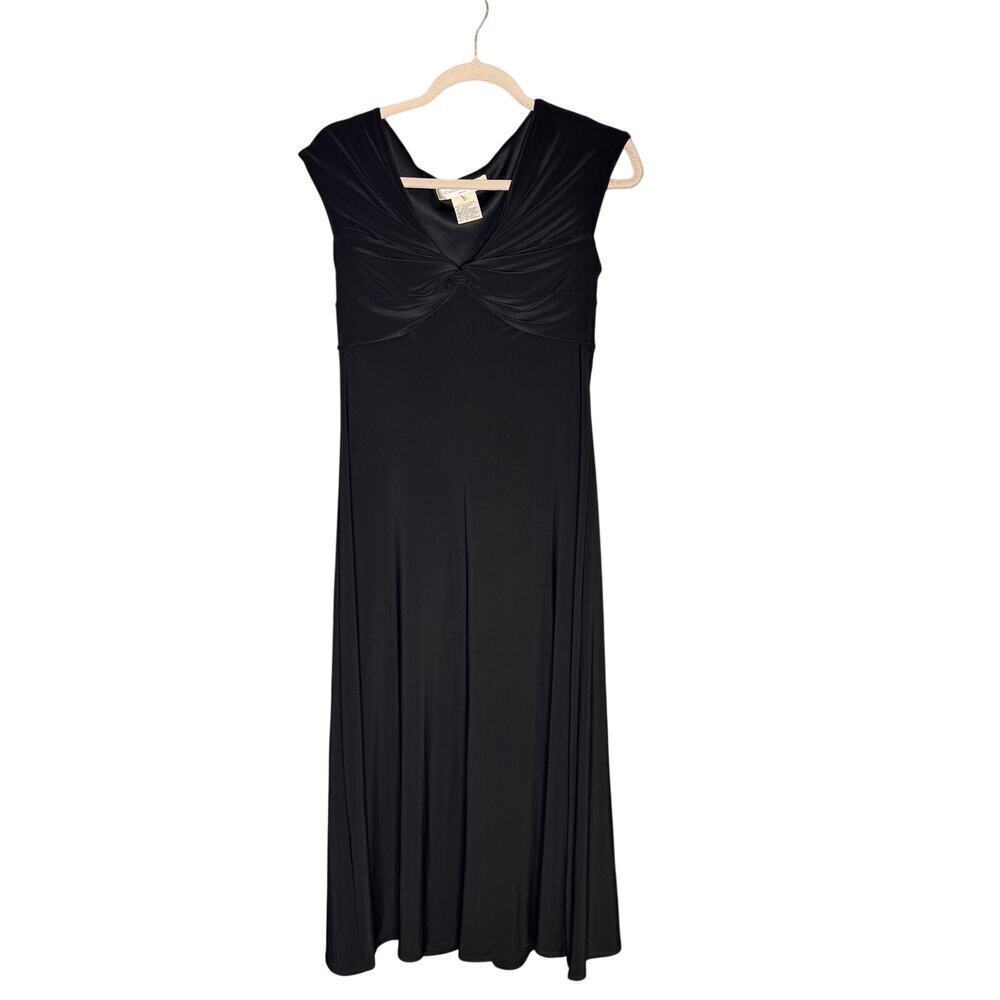 Evan Picone Womens sz 6 Black Dress Cocktail Length Stretch Sleeveless